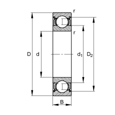 S 6216-2Z, (j) DIN 625-1 (bio)(zhn)Ҫߴ, ɂ(c)g϶ܷ