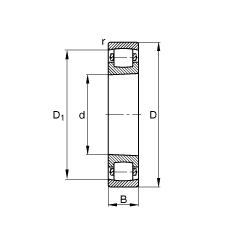 ΝLS 20216-K-TVP-C3, (j) DIN 635-1 ˜ʵҪߴ, FF 1:12