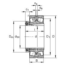 {ĝLS 230/630-B-K-MB + H30/630,  DIN 635-2 ˜ʵҪߴ, F׺;o